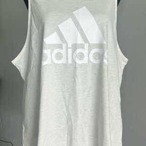 Adidas White Tank Top XL, New With Tags
